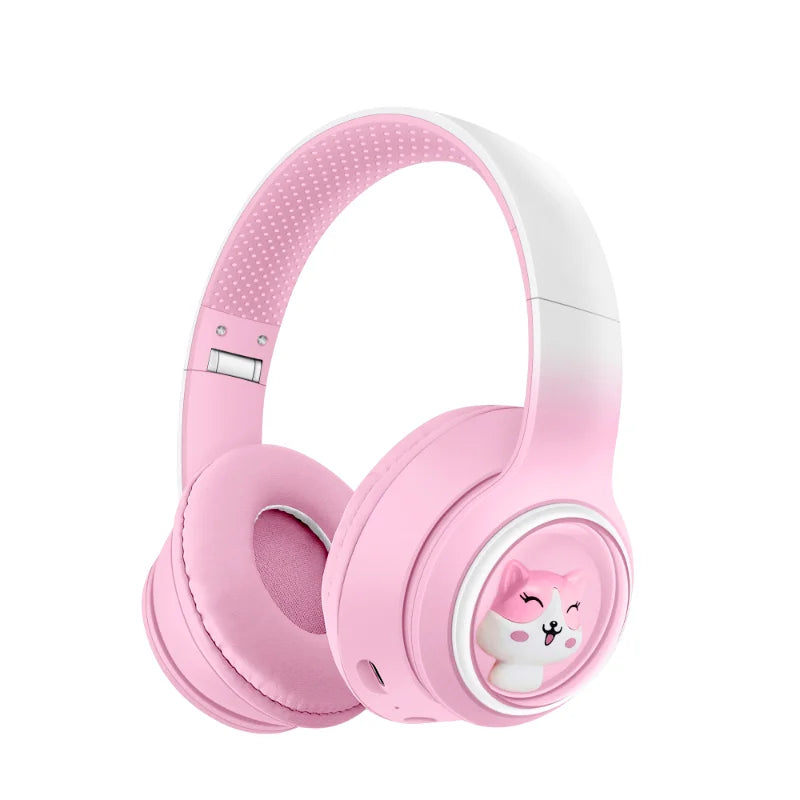 AKZ-08 Adorable Cartoon Wireless Headphones | Bluetooth 5.3, Hi-Res Audio & Built-in Mic