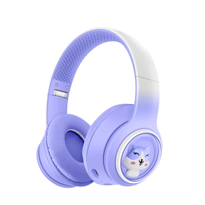 AKZ-08 Adorable Cartoon Wireless Headphones | Bluetooth 5.3, Hi-Res Audio & Built-in Mic