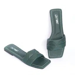 Women's Rexine Fancy Flats Slipper - Chaudhary Brand Store 