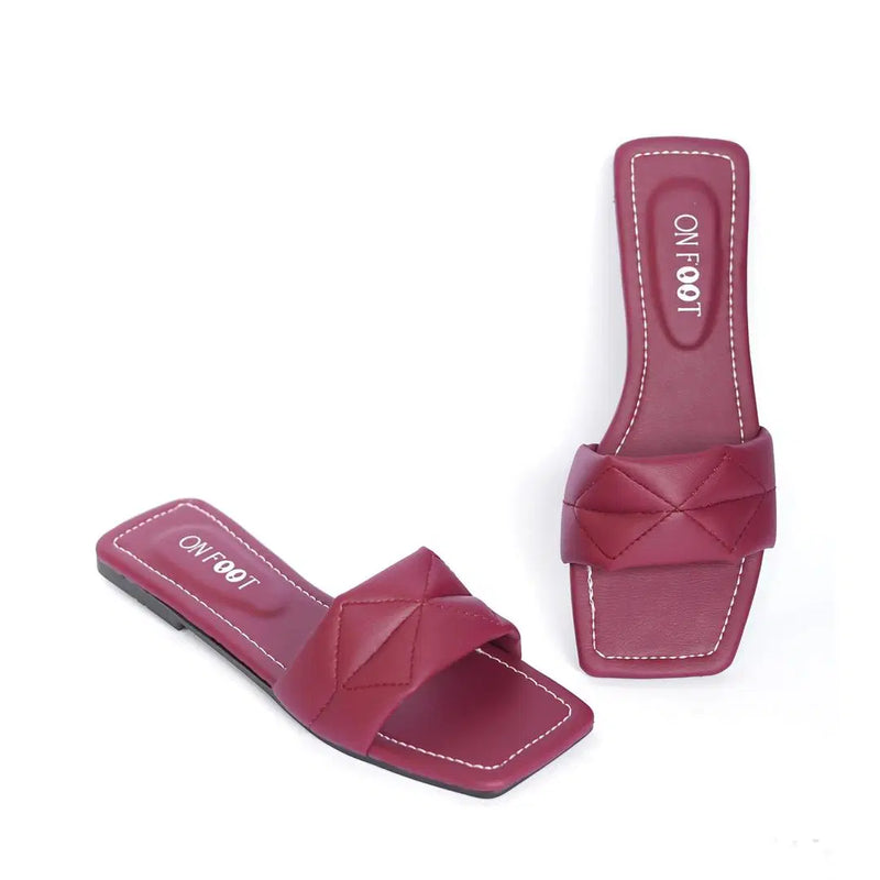 Women's Rexine Fancy Flats Slipper - Chaudhary Brand Store 