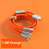 Xiaomi 120W 3-in-1 Fast Charging Cable – 6A Type-C, Micro USB & iPhone Data Cable