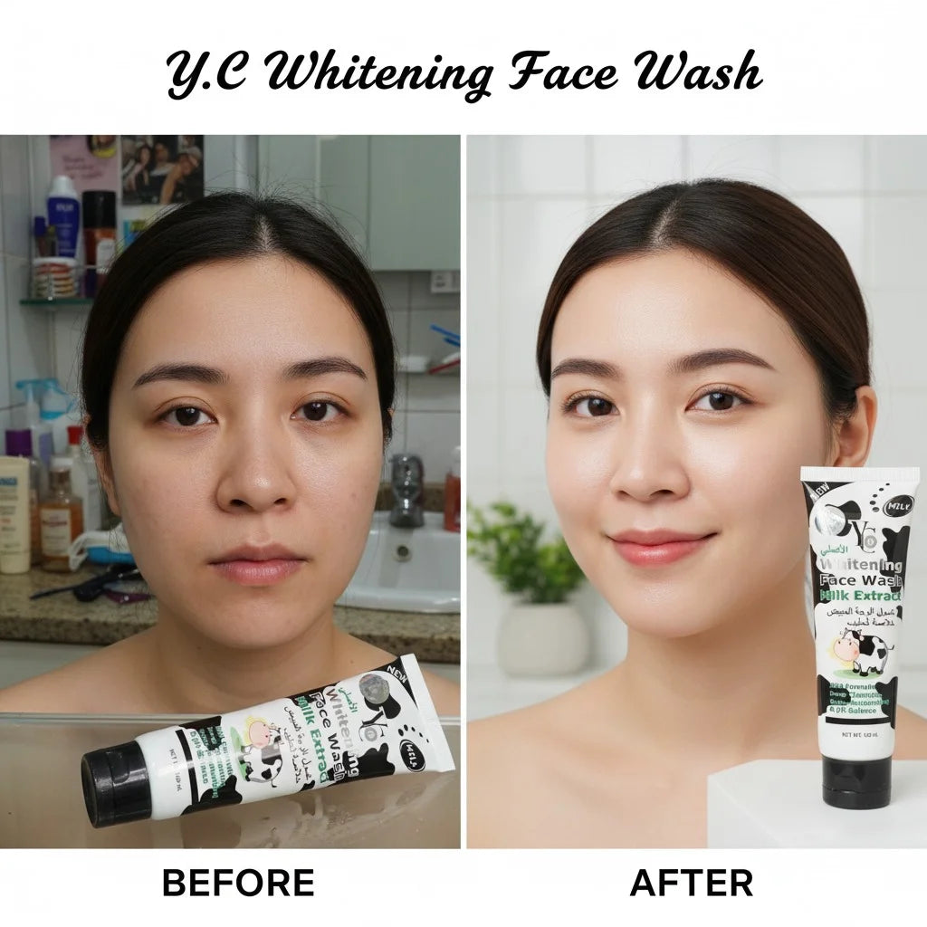 YC Whitening Face Wash 100ml – Deep Cleansing & Brightening Formula for Soft, Smooth, and Glowing Skin - Chaudhary Brand Store 