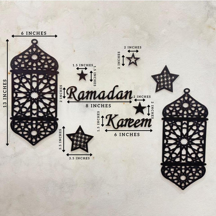 Stunning 3D Calligraphy Wall Art – Elegant Ramadan Decor