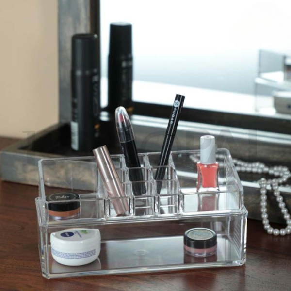 Acrylic Makeup Organizer Storage Box | Cosmetic Organizer Box - CHAUDHARY BRAND STORE