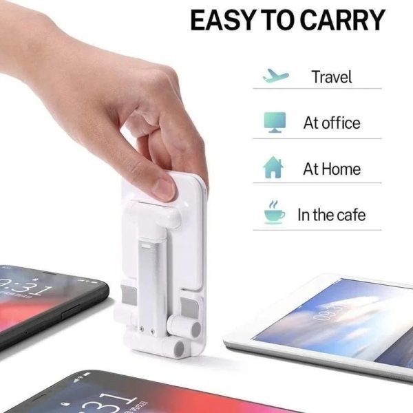 Adjustable Mobile Holder Stand Portable Mobile Foldable Stand, Mobile Holder (random Color) - CHAUDHARY BRAND STORE