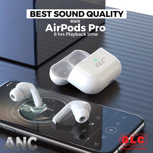 Airpods Pro Bso9 Stereo Earbuds – 6 Hours Battery Life With Anc Technology – White