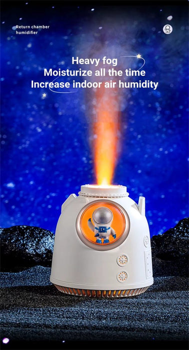 Astronaut Air Humidifier 260ml Electric Ultrasonic Aroma Miniature Air Humidifier Night Light For Office Living Room Indoor - CHAUDHARY BRAND STORE