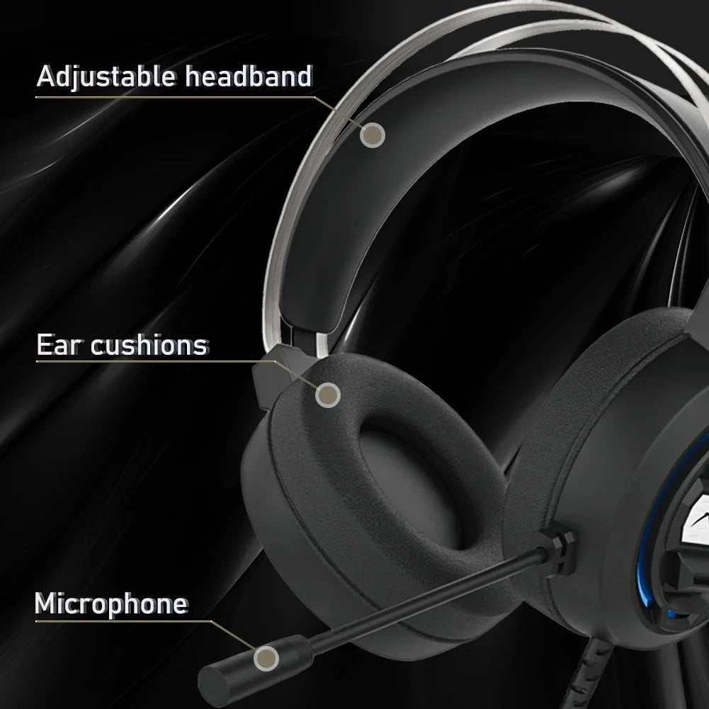 S603 Gaming Wired Headset | Deep Bass Stereo Sound with Microphone for PC