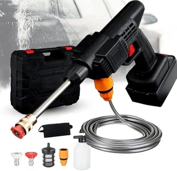 Automatic Cordless Wireless Car Wash Spray Gun High Pressure 48v Lithium Water Jet Foam Car Washer Gun - CHAUDHARY BRAND STORE