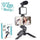AY-49 Video Making Kit | All-in-One Vlogging Tripod with Wireless Remote, Microphone, LED Light & Mobile Holder