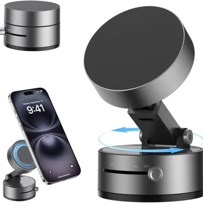 Universal Vacuum Magnetic Suction Cup Stand | Folding Swivel Phone Holder