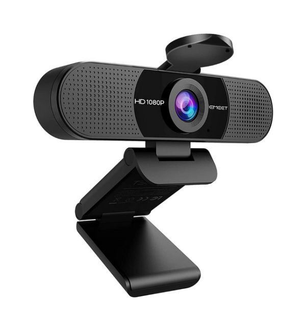 C960 Emeet 1080p Webcam With Microphone, Web Camera, 2 Mics Streaming Webcam With Privacy Cover, 90°view Computer Camera, Plug & Play Usb Webcam For Calls/ Conference - CHAUDHARY BRAND STORE