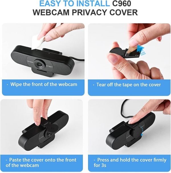 C960 Emeet 1080p Webcam With Microphone, Web Camera, 2 Mics Streaming Webcam With Privacy Cover, 90°view Computer Camera, Plug & Play Usb Webcam For Calls/ Conference - CHAUDHARY BRAND STORE