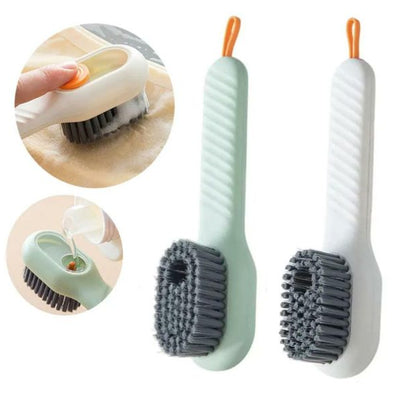 Shoe Brush with Liquid Dispensing | Multi-Purpose Cleaning Tool / pack of 3