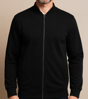 Premium Zipper Jacket for Men | French Fleece Fabric | Smart Look, Comfortable Wear, Easy Wash
