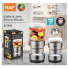 2-in-1 RAF Coffee & Juice Electric Blender – Premium Quality Multifunctional Kitchen Blender for Smoothies, Juices & Coffee | Powerful Motor & Durable Design