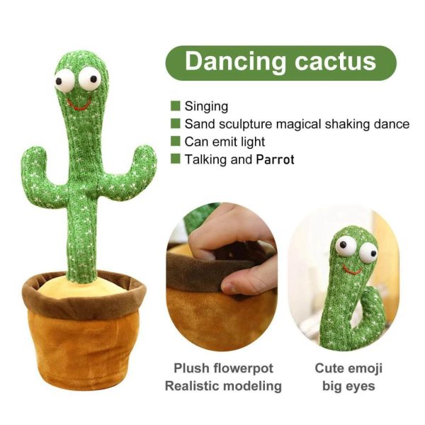 Dancing Cactus Toy, Talking Tree Cactus Plush Toy - CHAUDHARY BRAND STORE