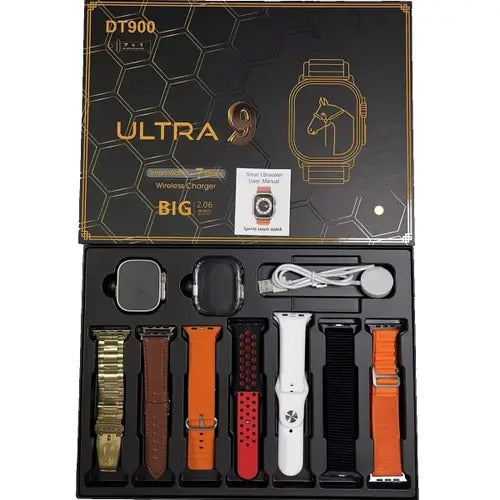 Dt900 Ultra 49mm Display Smart Watch With 7 Straps & Crystal Case - CHAUDHARY BRAND STORE