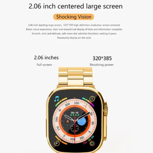 Dt900 Ultra 49mm Display Smart Watch With 7 Straps & Crystal Case