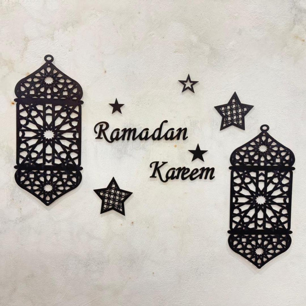 Stunning 3D Calligraphy Wall Art – Elegant Ramadan Decor