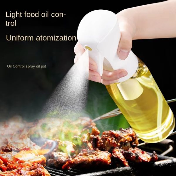 Plastic Glass Kitchen Cooking Spray Bottle | 200ML | BBQ Olive Oil & Vinegar Oil Sprayer