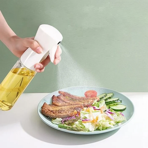 Plastic Glass Kitchen Cooking Spray Bottle | 200ML | BBQ Olive Oil & Vinegar Oil Sprayer