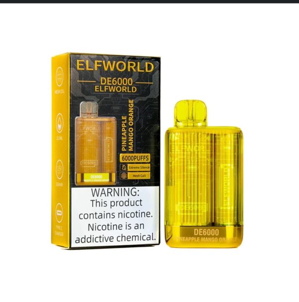 Elfworld DE6000 Disposable Vape Pod – 6000 Puffs, 13.5ml, 5% Nicotine