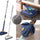 360° Twist Rotatable Triangle Mop with Long Handle Auto Squeeze Design for Floor, Wall, and Ceiling Cleaning