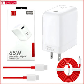 OnePlus 65W Warp Charge Power Adapter with Type-C to Type-C Fast Charging Cable | High-Speed USB-C Charger