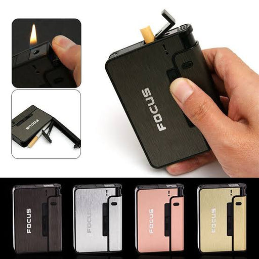 Focus Box Lighter Holder Case Portable Smoking (random Color)