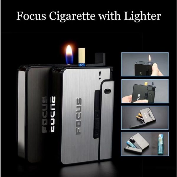 Focus Box Lighter Holder Case Portable Smoking (random Color)