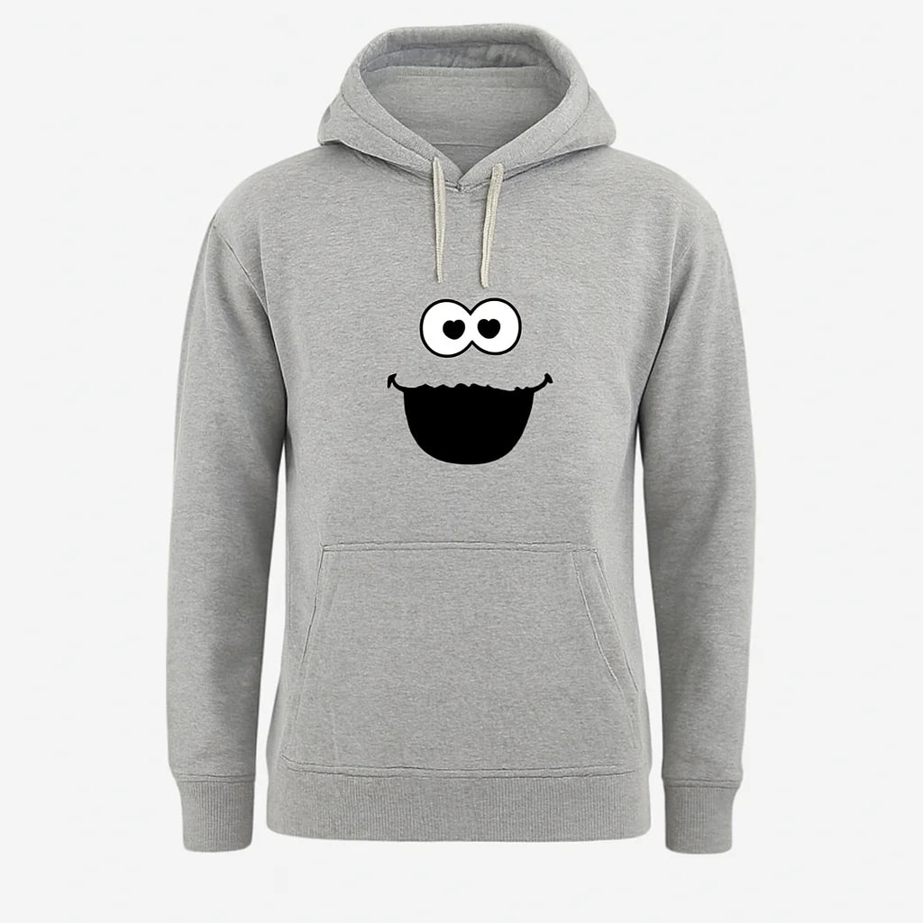 Emoji Printed Grey Hoodie – New Summer Collection for Men & Boys | Fun, Stylish & Comfortable Casual Wear (XL)