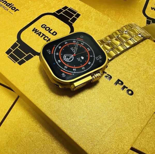 G9 Ultra Pro Smartwatch - Golden Edition | Bluetooth Calling Smart Watch!