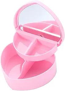 Heart-shaped Jewelry Box For Baby Girls Makeup Box - CHAUDHARY BRAND STORE