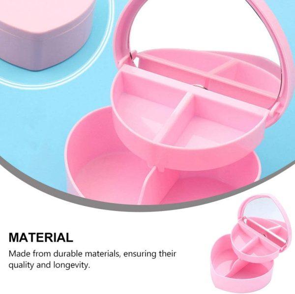 Heart-shaped Jewelry Box For Baby Girls Makeup Box - CHAUDHARY BRAND STORE