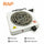 White RAF R.8010B Electric Stove Hot Plate and Cooker with 1000W Power, Thermostat, and Uniform Heating