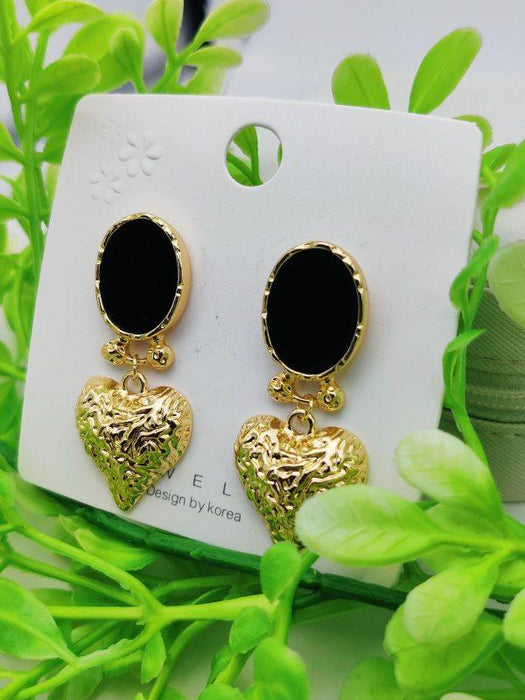 Imported Exquisite Heart Charm Statement Earrings | Earrings For Girls | New Design Earrings | Earrings For Women - CHAUDHARY BRAND STORE