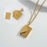 Love Letter Envelop Pendent For Girls – Golden Color - CHAUDHARY BRAND STORE