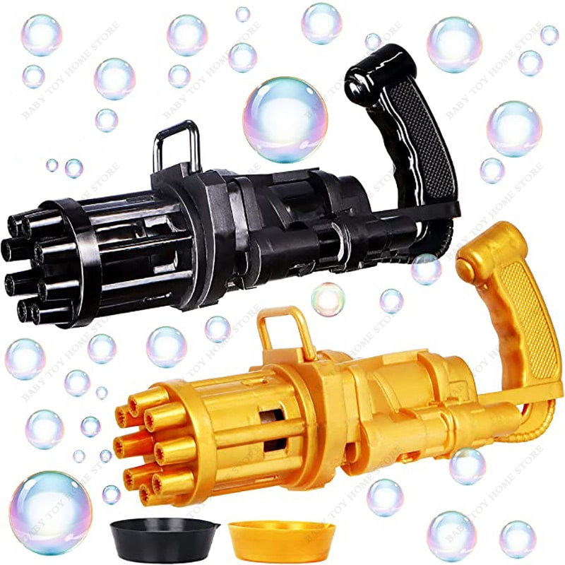 Automatic Bubble Gatling Gun 8-Holes Bubble Machine Bubble (Pack Of 2 Set) - CHAUDHARY BRAND STORE