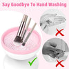 Electric Makeup Brush Cleaner Machine | Automatic USB Rechargeable Brush Washer | Gentle Silicone Cleaning
