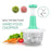 Manual Hand Push Chopper | Multi-functional Vegetable Meat Grinder, Grater, Chopper -1500 Ml (random Color) - CHAUDHARY BRAND STORE