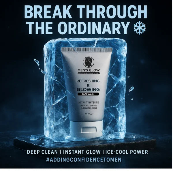 Men’s Glow Facewash Bundle – Whitening Cream & Facewash Combo Set