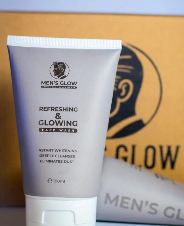 Men’s Glow Facewash Bundle – Whitening Cream & Facewash Combo Set Chaudhary Brand Store