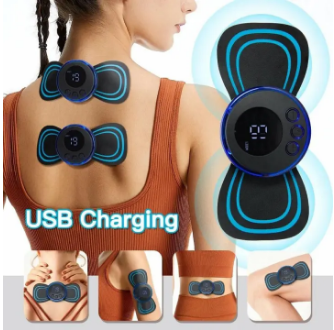 Mini Body Massager Pulse Neck Pain Relief Ems Butterfly Body Massager Men & Women (Pack Of 2)) - CHAUDHARY BRAND STORE