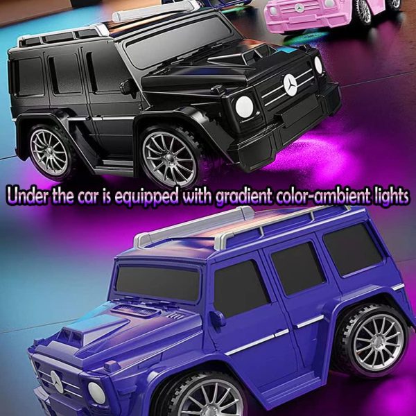 Mini Car With Remote Control Mini Remote Control Car Watch Racing Car Usb Charging Cartoon Rc Small Car Kids Toys (random Color )