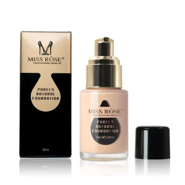 Miss Rose Purely Natural Liquid Foundation – Long Lasting Full Coverage