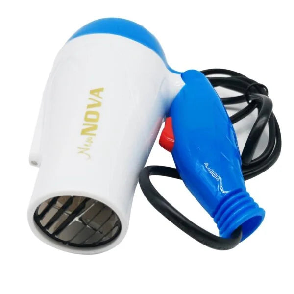 Nova Foldable Hair Dryer NV 1290 – Compact Travel Hair Dryer (Random Color)
