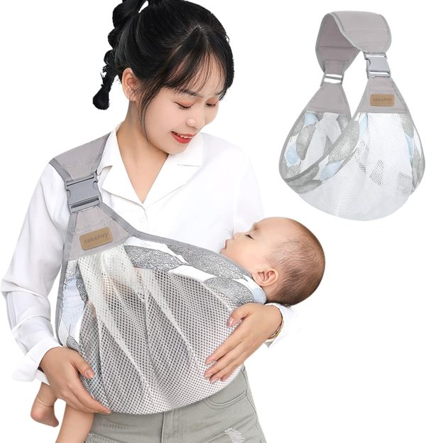 Baby Sling – Baby Carrier, Ergonomic Baby Strap One Shoulder Labor-saving Polyester Carry Baby Half Wrapped Sling (random Color)