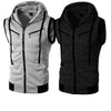 Pack of 2 Jaqueta Front Zipper Sleeveless Hoodies | 2 Pieces | New Jet Collection Upper (L)