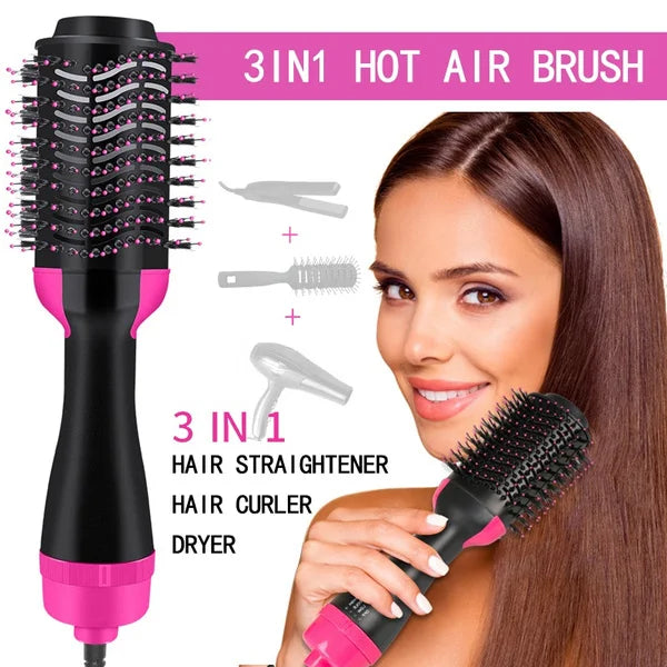 One Step 2 in 1 Hair Dryer & Brush – Fast Drying, Straightening & Curling Styler